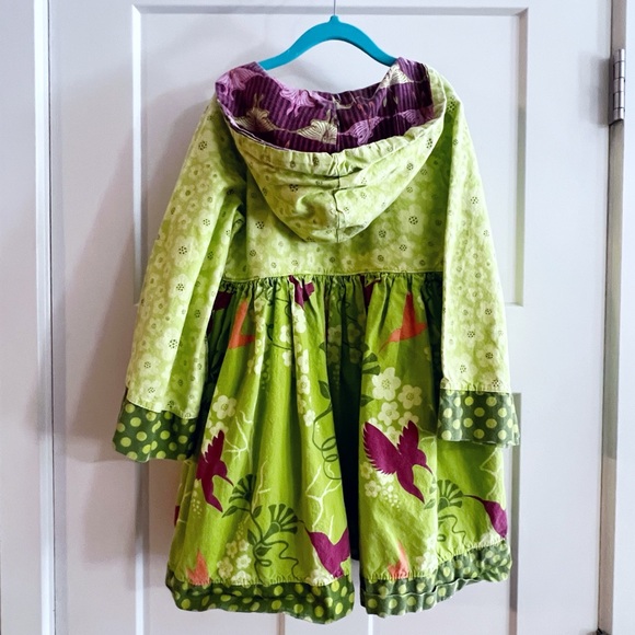 Jelly The Pug Green and Purple Floral Dress - Picture 4 of 7